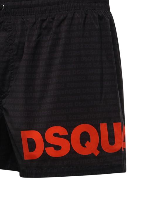 26SS 디스퀘어드2 스윔팬츠 D7B5C6600 015 BLACK ORANGE - DSQUARED2