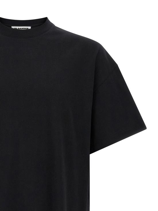 26FW 질샌더 반팔 티셔츠 로고 티셔츠 (흰색/검정색) - JIL SANDER