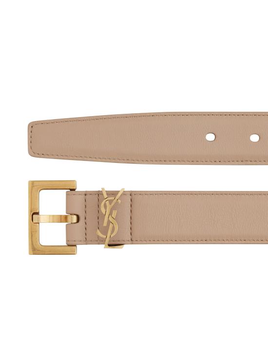 26SS 생로랑 레귤러 벨트 634437 BOO0W2721 Dark beige - SAINT LAURENT
