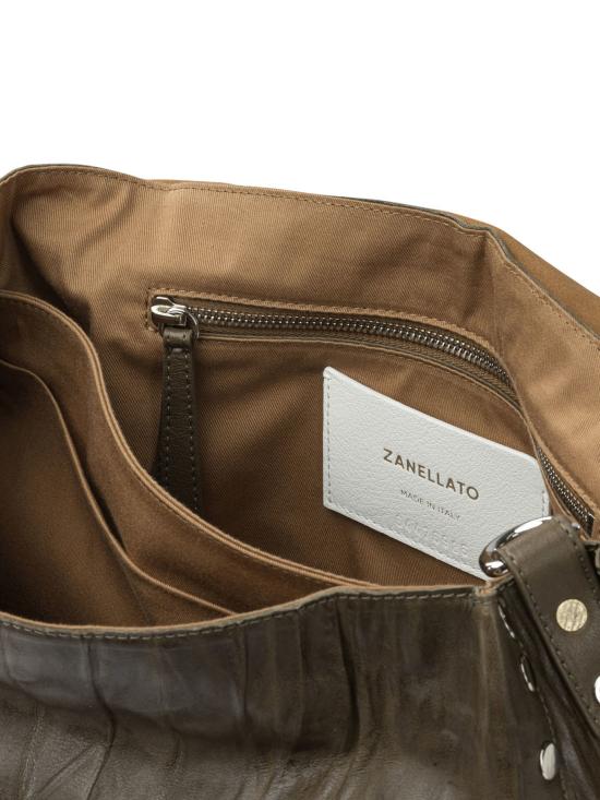 26FW 자넬라토 토트백 포스티나® 주름 핸드백 그린 - ZANELLATO