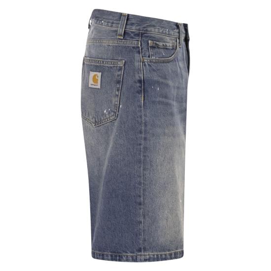26FW 칼하트 데님 숏팬츠 I037028 MEDIUM DENIM - CARHARTT