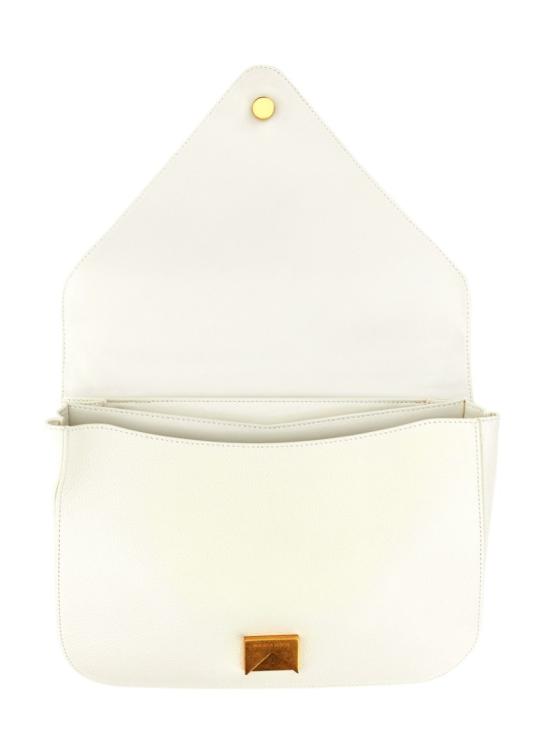  보테가베네타 해머드 레더 크로스바디백 667398 V12M09009 White - BOTTEGA VENETA