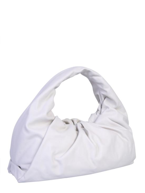  보테가베네타 셔링 레더 숄더백 607984 VCP409007 White - BOTTEGA VENETA