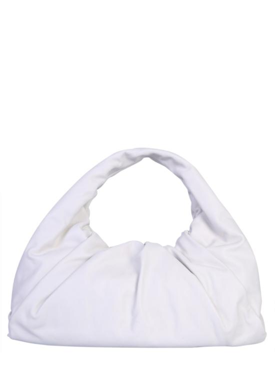  보테가베네타 셔링 레더 숄더백 607984 VCP409007 White - BOTTEGA VENETA