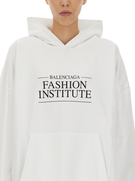  발렌시아가 후드 티셔츠 620947 TMVK19040 White - BALENCIAGA