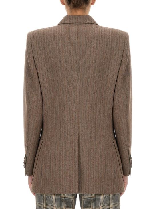  구찌 헤링본 울 더블 자켓 703283 ZACZE2255 Brown - GUCCI