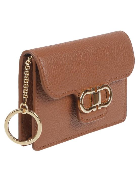 26SS 살바토레 페라가모 간치니 키 홀더 785796 004 Brown - SALVATORE FERRAGAMO