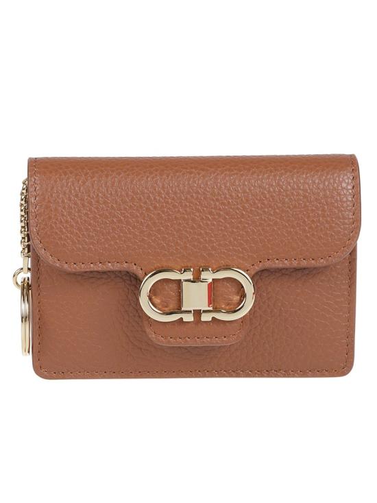 26SS 살바토레 페라가모 간치니 키 홀더 785796 004 Brown