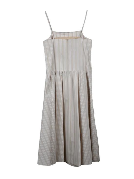 25SS Mm By Max Mara 미디 원피스 에토레 드레스 - 베이지 - OTHER BRANDS
