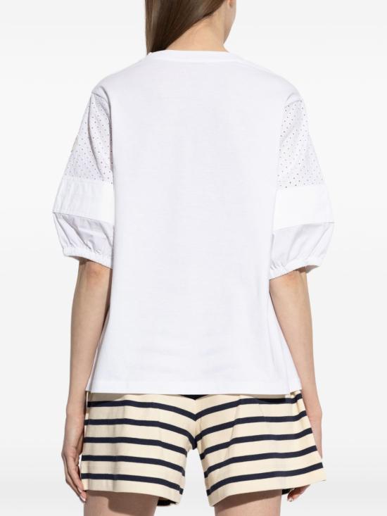 26SS 몽클레어 코튼 저지 산 갈로 티셔츠 8C00045 89AUO 001 WHITE DOM - MONCLER
