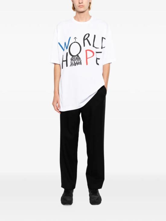 26SS 꼼데가르송 반팔 티셔츠 FQ T039 S26 WHITE - COMME DES GARCONS