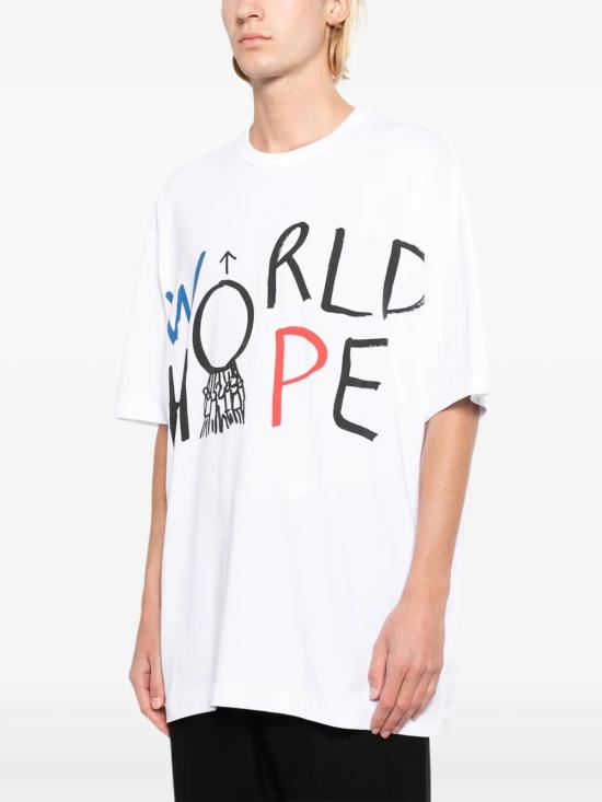 26SS 꼼데가르송 반팔 티셔츠 FQ T039 S26 WHITE - COMME DES GARCONS