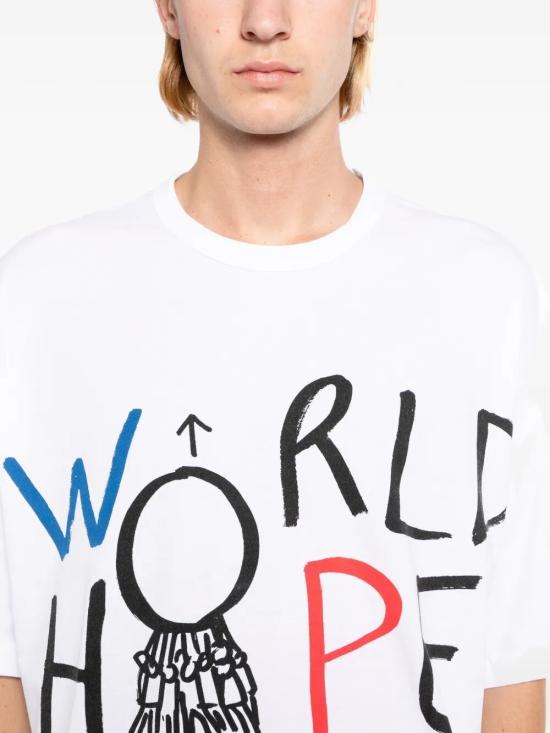 26SS 꼼데가르송 반팔 티셔츠 FQ T039 S26 WHITE - COMME DES GARCONS
