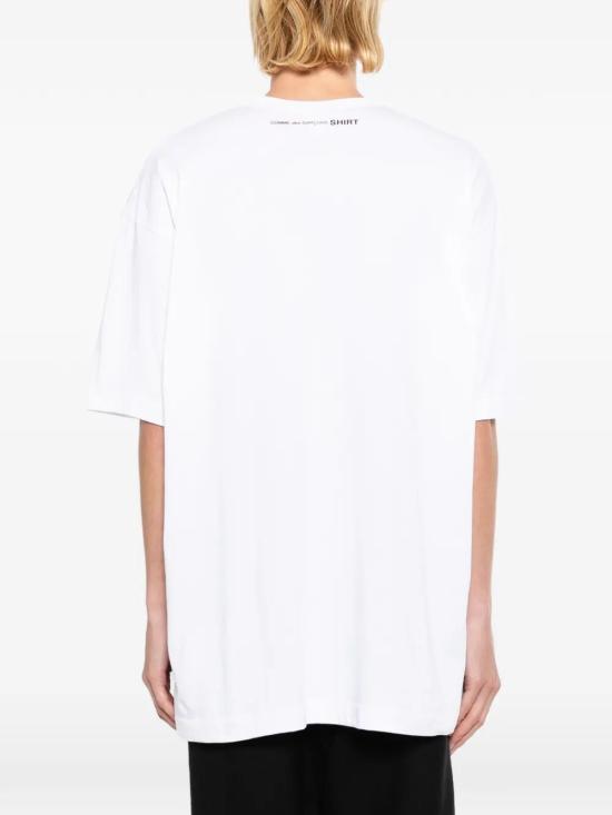 26SS 꼼데가르송 반팔 티셔츠 FQ T039 S26 WHITE - COMME DES GARCONS