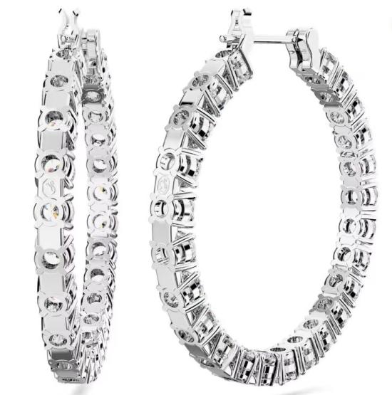 26SS 스와로브스키 이어링 5647715 WHITE DOM - SWAROVSKI