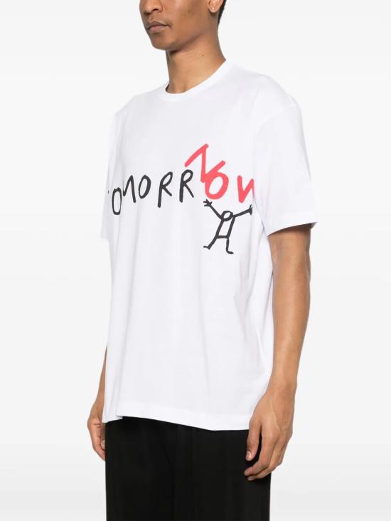 26SS 꼼데가르송 반팔 티셔츠 FQ T038 S26 WHITE - COMME DES GARCONS