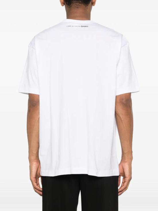 26SS 꼼데가르송 반팔 티셔츠 FQ T038 S26 WHITE - COMME DES GARCONS