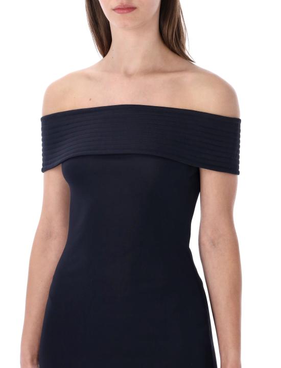 26SS 알라이아 미디 원피스 AA9R3051J090C 537 MINUIT BLUE - ALAIA