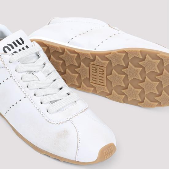  미우미우 플룸 블리치 스니커즈 5E114EF0053H02 F0009 WHITE - MIU MIU