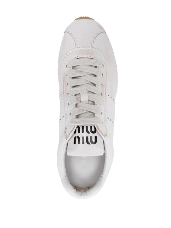 미우미우 플룸 블리치 스니커즈 5E114EF0053H02 F0009 WHITE - MIU MIU