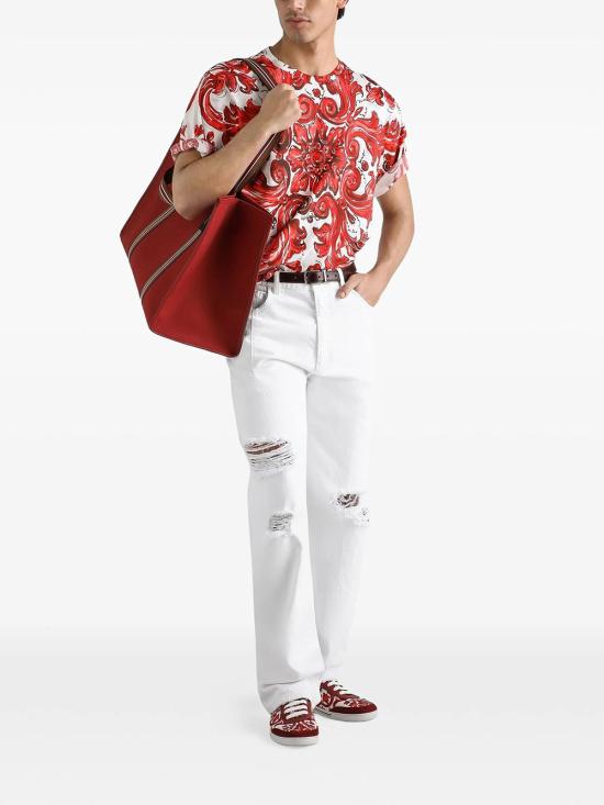 26FW 돌체앤가바나 반팔 티셔츠 G8PN9TII7KO ID5DQ RED - DOLCE & GABBANA
