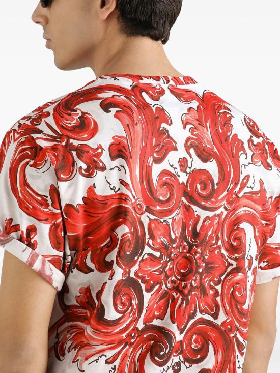26FW 돌체앤가바나 반팔 티셔츠 G8PN9TII7KO ID5DQ RED - DOLCE & GABBANA