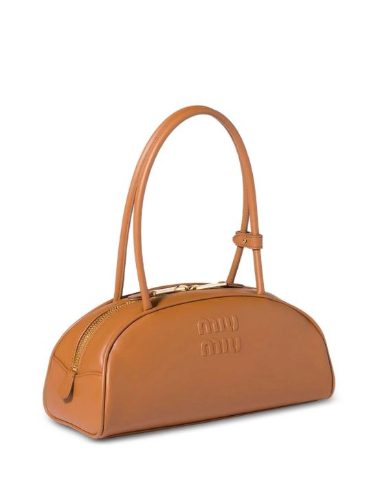 26FW 미우미우 보 레더 백 5BB193VOOO2CRW F0046 BROWN - MIU MIU