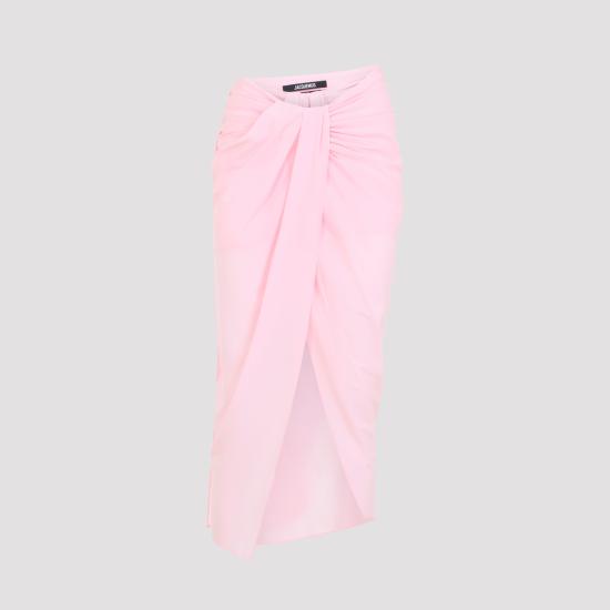 26SS 자크뮈스 롱 스커트 SKW00084BW00565 410 PINK - JACQUEMUS