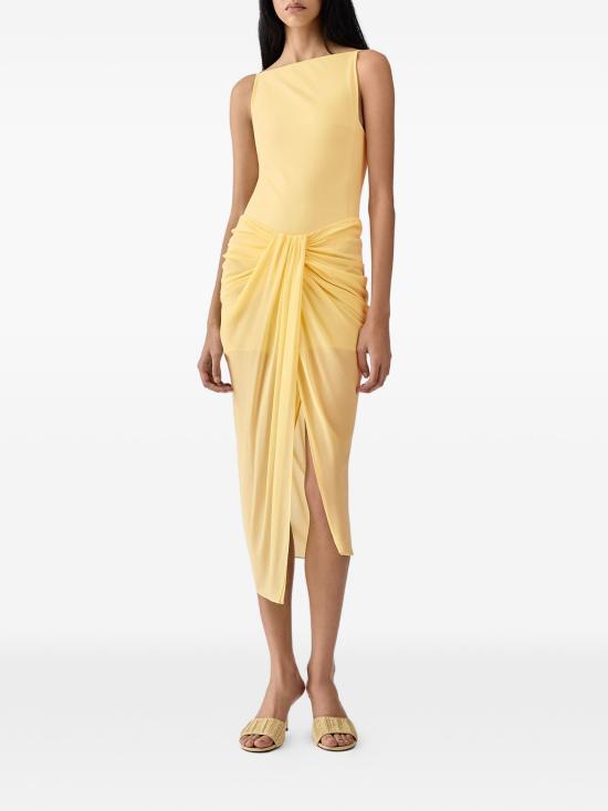 26SS 자크뮈스 롱 스커트 SKW00084BW00565 210 YELLOW - JACQUEMUS