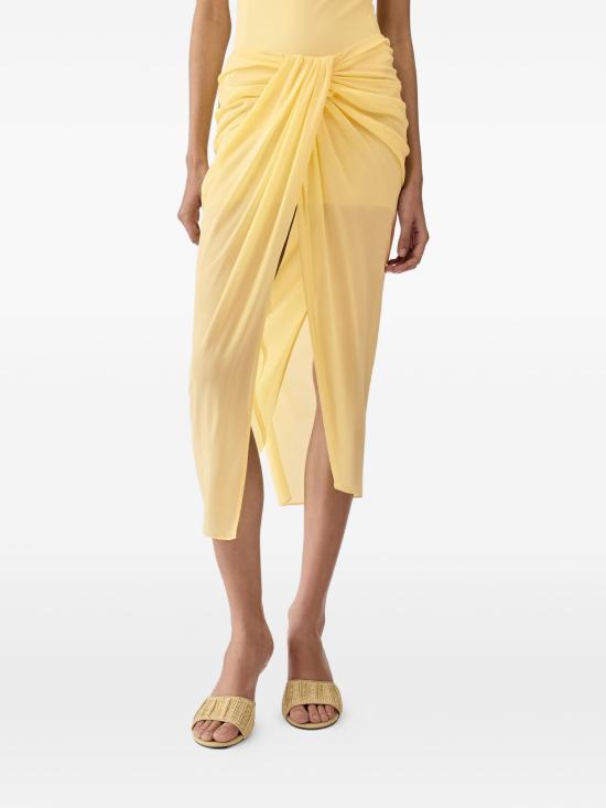 26SS 자크뮈스 롱 스커트 SKW00084BW00565 210 YELLOW - JACQUEMUS