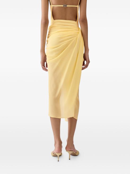 26SS 자크뮈스 롱 스커트 SKW00084BW00565 210 YELLOW - JACQUEMUS