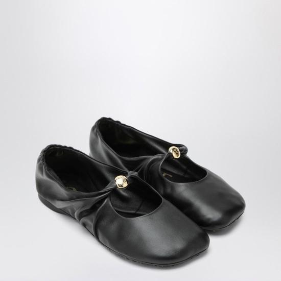 26FW 로에베 나파 램스킨 페블 소프트 발레리나 L815466X46LE 1100 BLACK