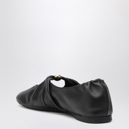 26FW 로에베 나파 램스킨 페블 소프트 발레리나 L815466X46LE 1100 BLACK - LOEWE
