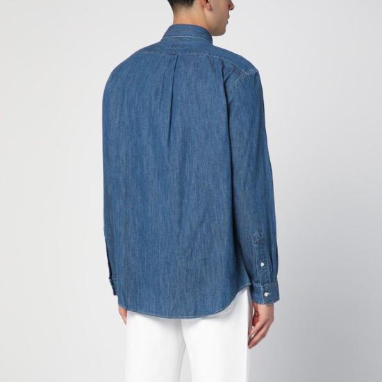 26FW 폴로 랄프로렌 포니로고 자수 데님 셔츠 710792043001CO DE BLUE - POLO RALPH LAUREN