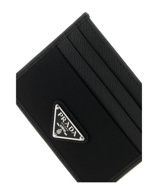 26FW 프라다 리나일론 사피아노 레더 카드 홀더 2MC0252DMH F0002 BLACK - PRADA