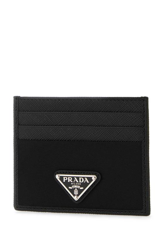 26FW 프라다 리나일론 사피아노 레더 카드 홀더 2MC0252DMH F0002 BLACK - PRADA