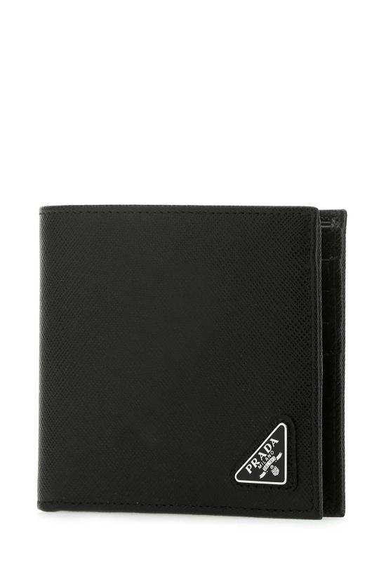 26FW 프라다 사피아노 레더 트라이앵글 로고 반지갑 2MO513QHH F0002 BLACK - PRADA