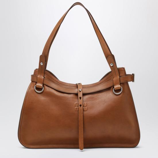 26FW 미우미우 토트백 5BG340OOO2IER F0046 BROWN