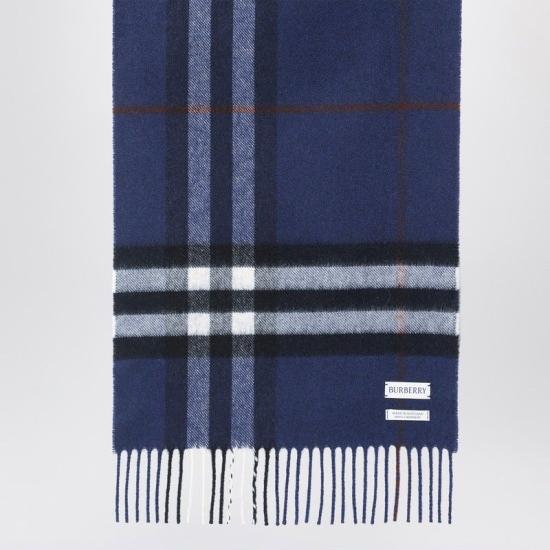 26FW 버버리 체크 캐시미어 스카프 8113948110106 A2993 BLUE - BURBERRY