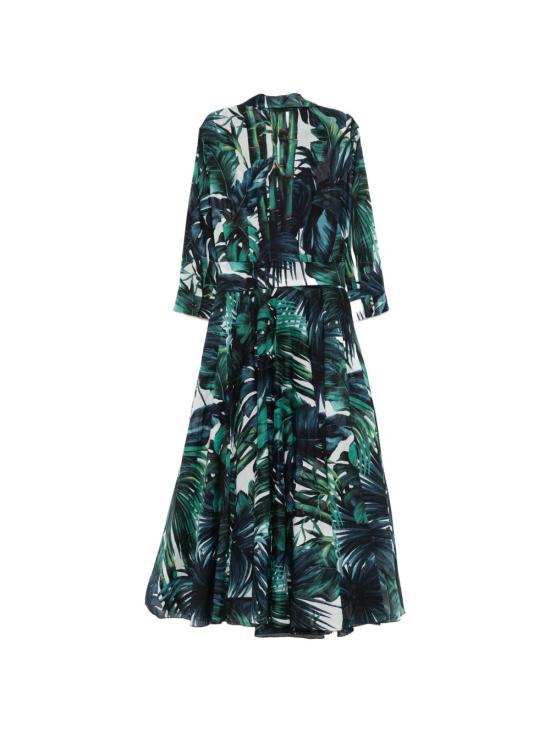 26SS 사만다 성 미디 원피스 ASTERDRESSSHIRTHONOLULUPALMWHITEJADE GREEN - SAMANTHA SUNG