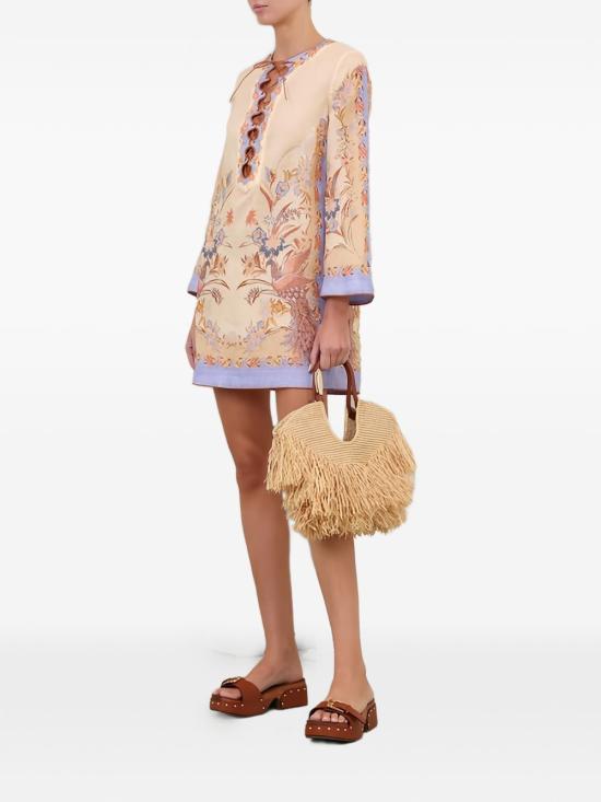 26FW 짐머만 미디 원피스 8076DSS262BSFL BEIGE - ZIMMERMANN