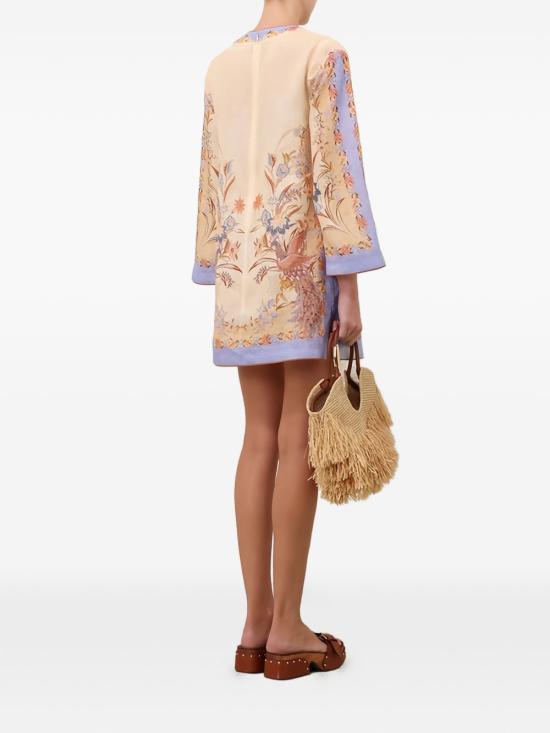 26FW 짐머만 미디 원피스 8076DSS262BSFL BEIGE - ZIMMERMANN