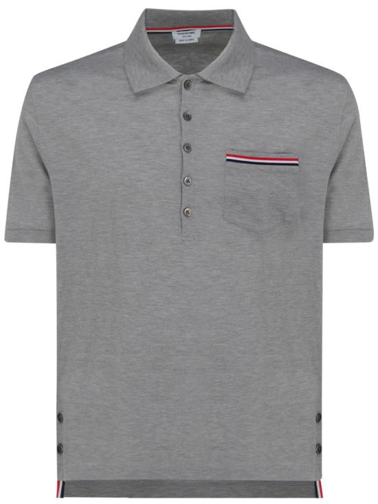 26FW 톰브라운 피케 포켓 폴로 티셔츠 MJP022A01455055 GRIGIO CHIARO