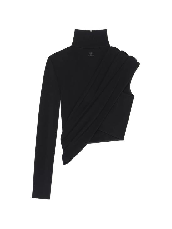 26SS 쿠레쥬 반팔 티셔츠 226JTO534JS01459999 NERO