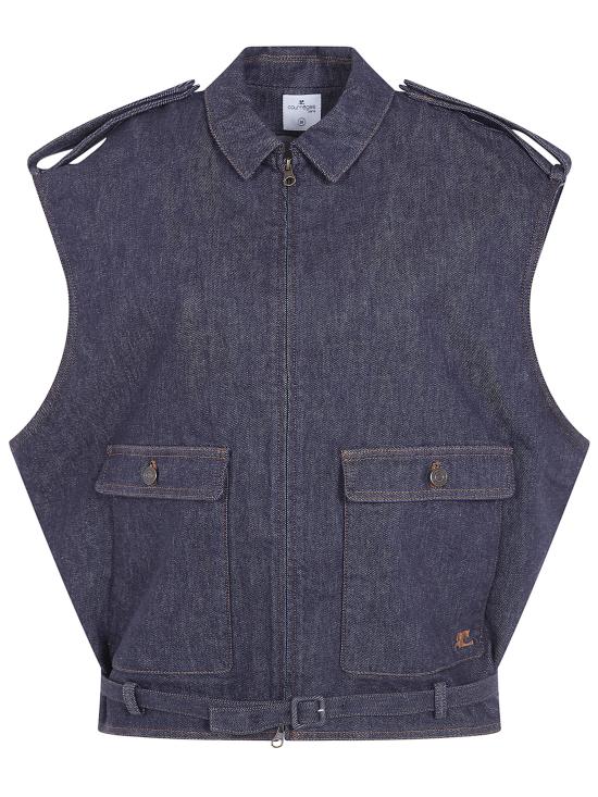26SS 쿠레쥬 베스트 226DBL343DE0035M316 BLU - COURREGES
