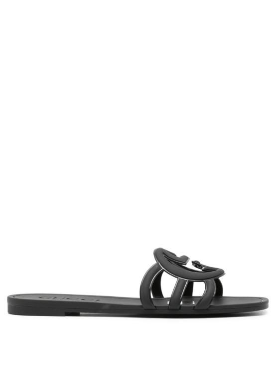 26FW 구찌 인터로킹 G 슬라이드 샌들 780307J87001000 BLACK