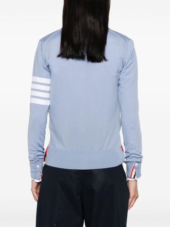 26FW 톰브라운 파인 메리노 울 4바 릴렉스 핏 가디건 FKC334AY1014482 AZZURRO - THOM BROWNE