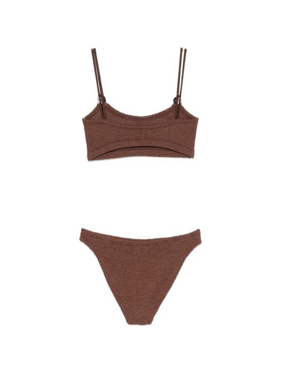 26SS 훈자 지 비키니 수영복 BCASSIEBDDMETALLICCHOCOLATE MARRONE - HUNZA G