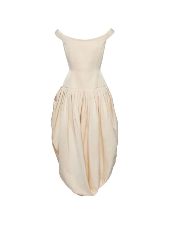 26SS 마그다뷰트림 미디 원피스 268426CREAM BEIGE
