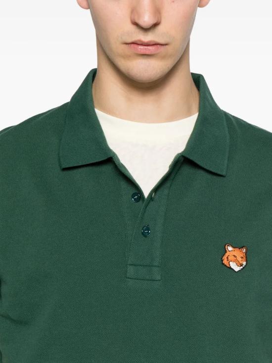 26SS 메종키츠네 폴로 티셔츠 PM00209KP002P399 GREEN - MAISON KITSUNE